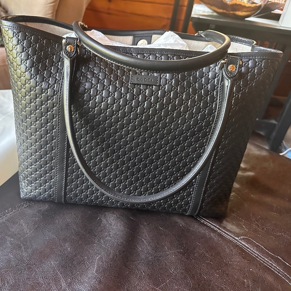 Authentic Gucci microguccisma medium joy tote